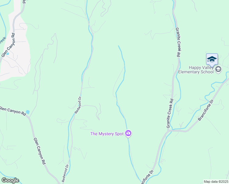 map of restaurants, bars, coffee shops, grocery stores, and more near 735 Mystery Spot Road in Santa Cruz