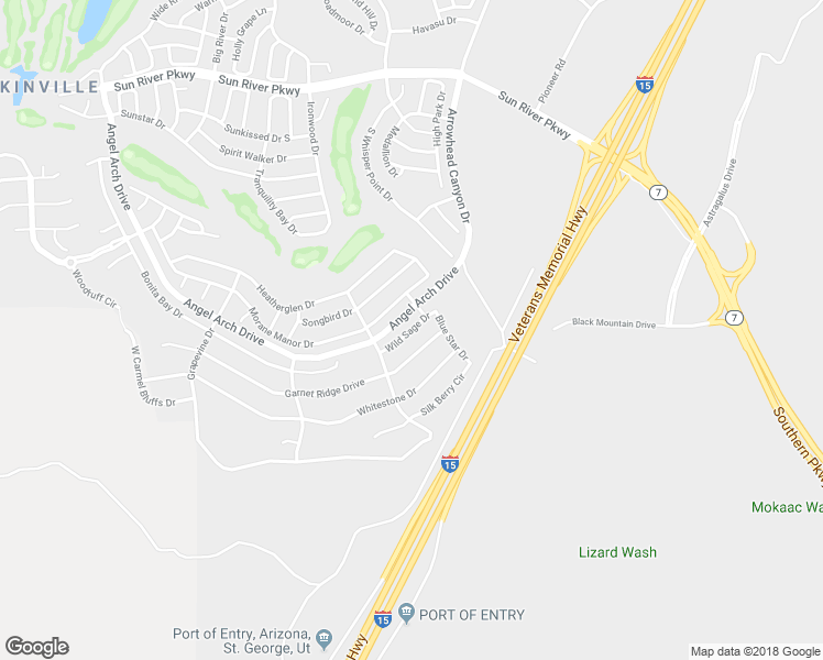 map of restaurants, bars, coffee shops, grocery stores, and more near Wild Sage Drive in St. George