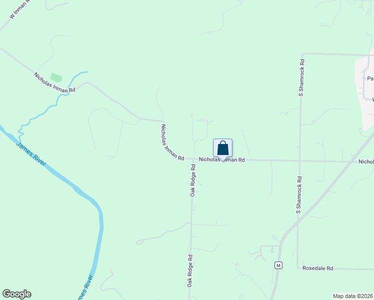 map of restaurants, bars, coffee shops, grocery stores, and more near 995 Oak Ridge Road in Nixa