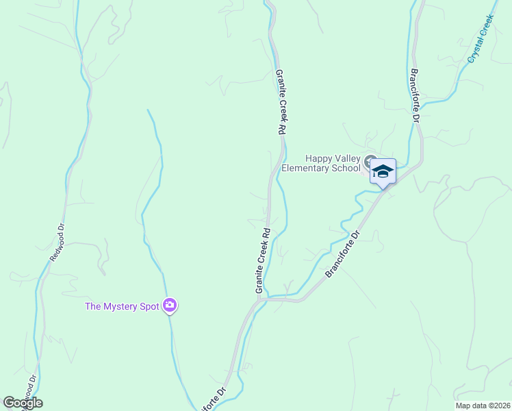 map of restaurants, bars, coffee shops, grocery stores, and more near 371 Granite Creek Road in Santa Cruz