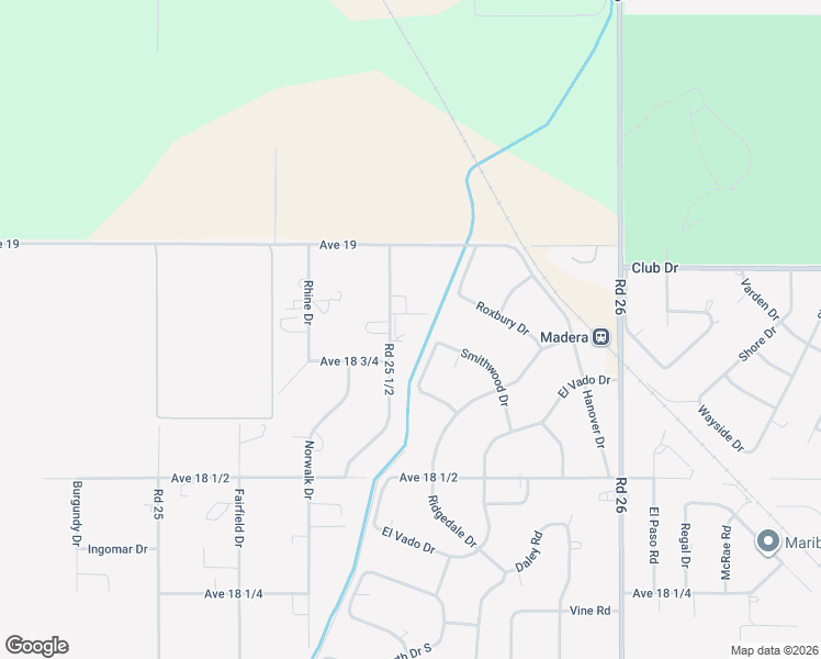 map of restaurants, bars, coffee shops, grocery stores, and more near 25540 Lynn Place in Madera