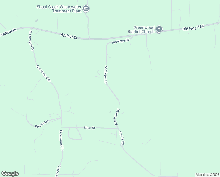 map of restaurants, bars, coffee shops, grocery stores, and more near Antelope Road in Newton County