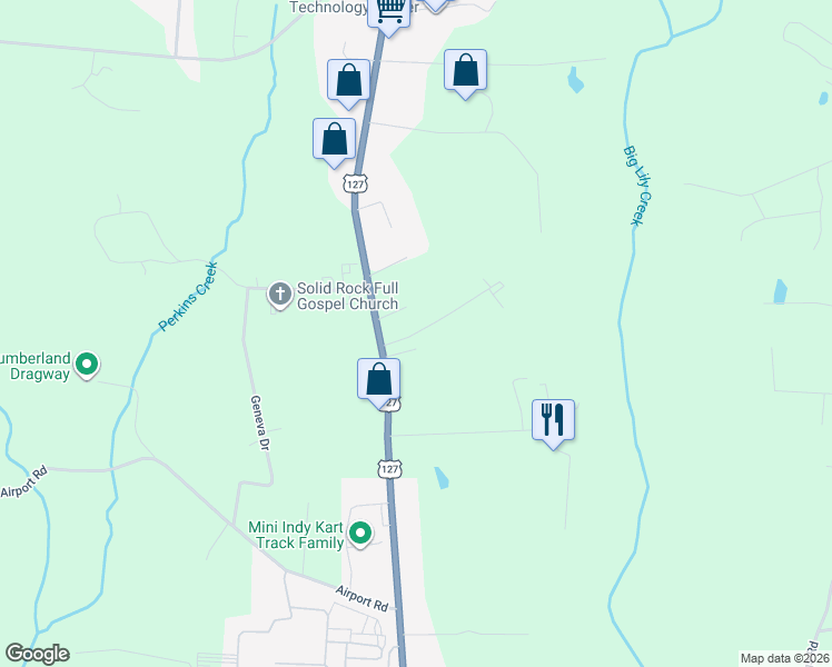 map of restaurants, bars, coffee shops, grocery stores, and more near Brian Walters Dr in Russell Springs