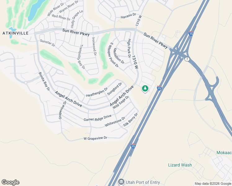 map of restaurants, bars, coffee shops, grocery stores, and more near 1432 Morane Manor Drive in St. George