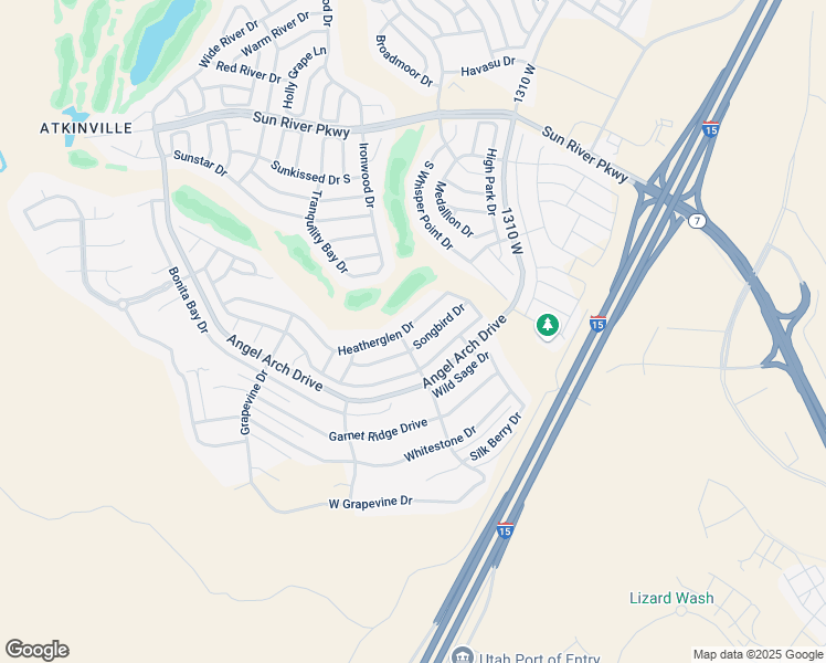 map of restaurants, bars, coffee shops, grocery stores, and more near 1493 Heatherglen Drive in St. George