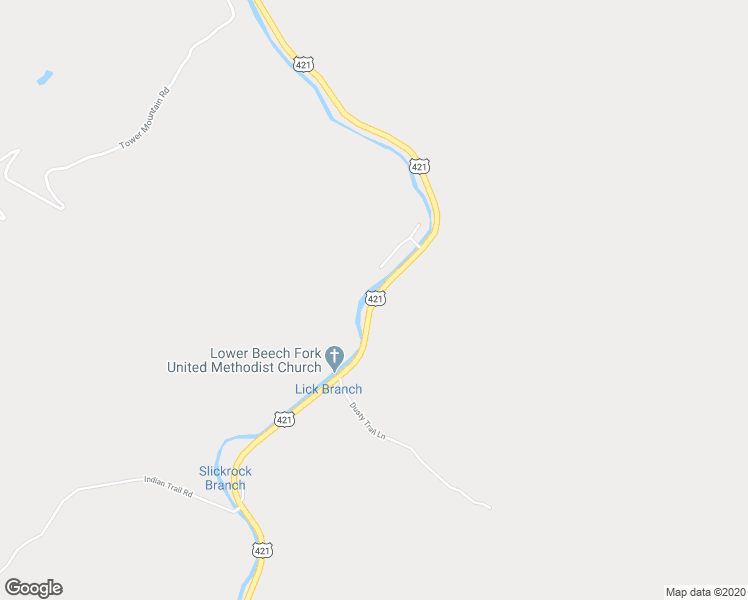 map of restaurants, bars, coffee shops, grocery stores, and more near U.S. 421 in Mozelle