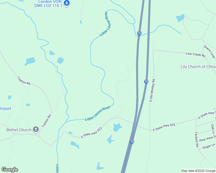 map of restaurants, bars, coffee shops, grocery stores, and more near 552 Easy Lane in Keavy