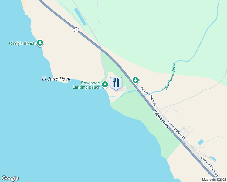 map of restaurants, bars, coffee shops, grocery stores, and more near 275 Davenport Landing Road in Davenport