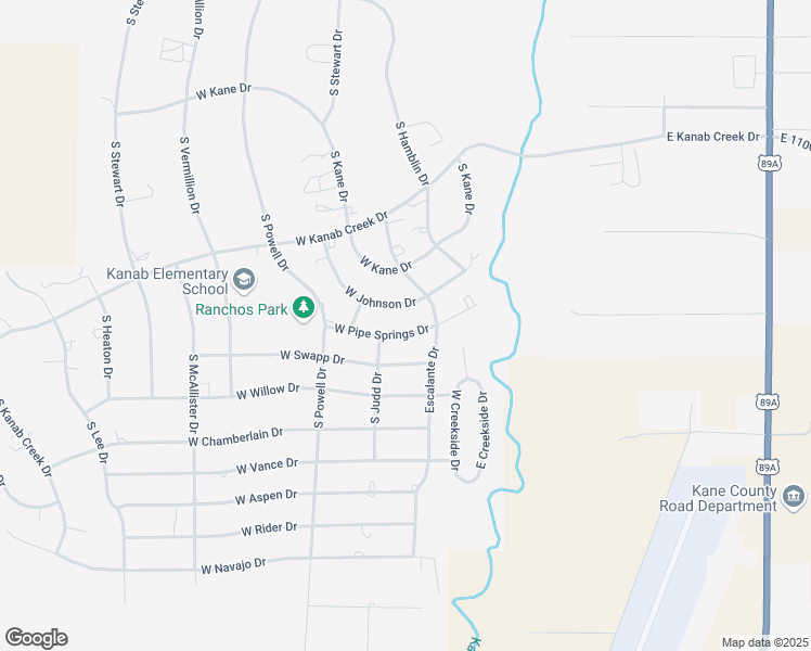 map of restaurants, bars, coffee shops, grocery stores, and more near 442 West Pipe Springs Drive in Kanab