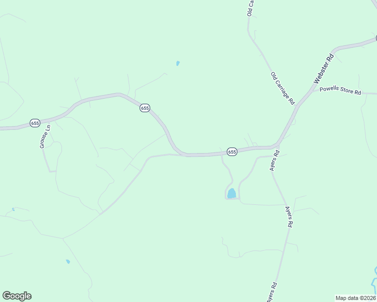 map of restaurants, bars, coffee shops, grocery stores, and more near 2107 Webster Road in Glade Hill