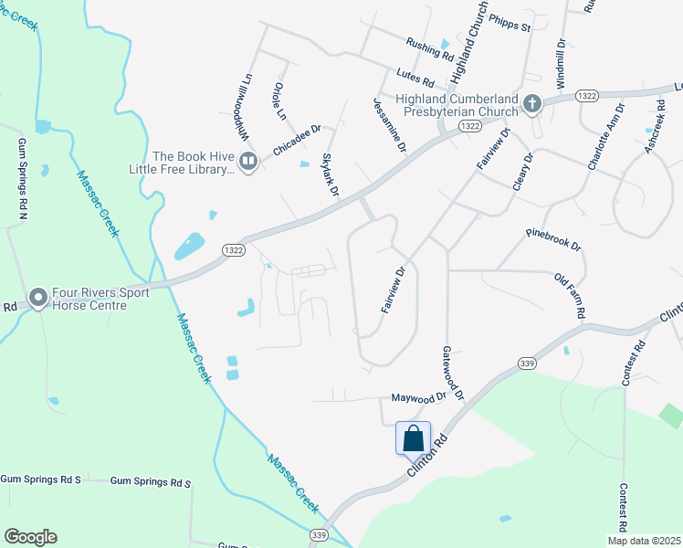 map of restaurants, bars, coffee shops, grocery stores, and more near 211 Colony Drive in Paducah