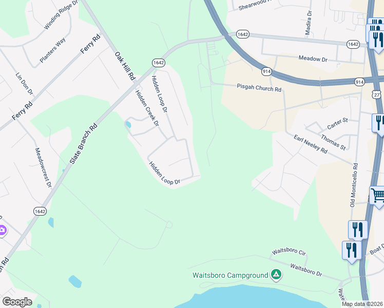 map of restaurants, bars, coffee shops, grocery stores, and more near 1-199 Hidden Ct in Somerset