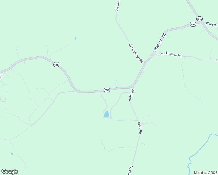 map of restaurants, bars, coffee shops, grocery stores, and more near 2409 Webster Road in Glade Hill