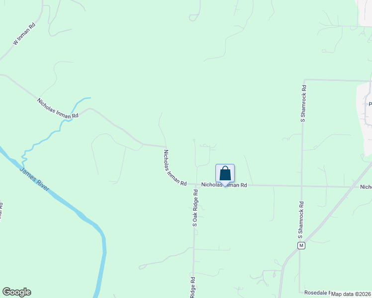 map of restaurants, bars, coffee shops, grocery stores, and more near 993 Oak Ridge Road in Nixa