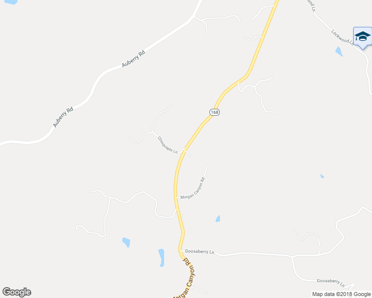 map of restaurants, bars, coffee shops, grocery stores, and more near Morgan Canyon Road & Chinquapin Lane in Prather