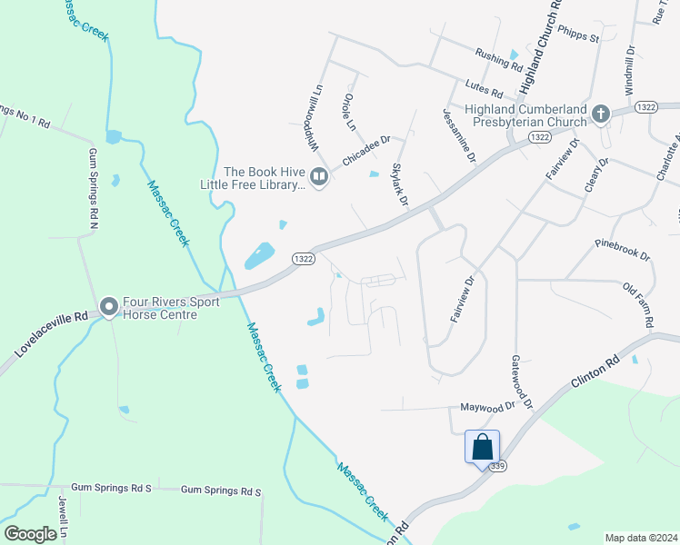 map of restaurants, bars, coffee shops, grocery stores, and more near 125 Colony Drive in Paducah