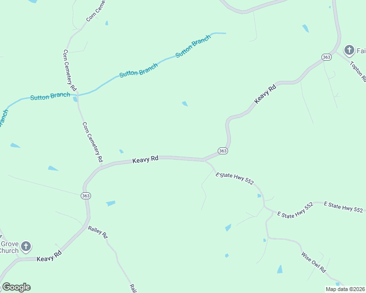 map of restaurants, bars, coffee shops, grocery stores, and more near 552 Easy Lane in Keavy