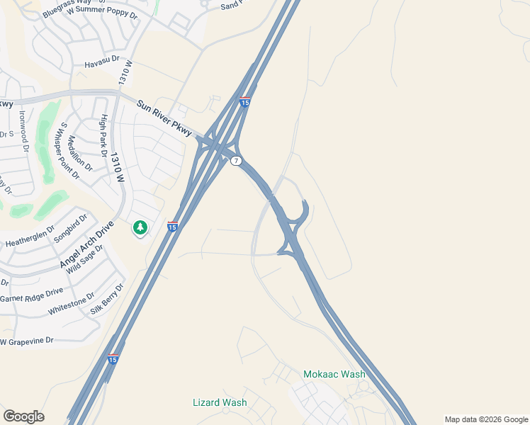 map of restaurants, bars, coffee shops, grocery stores, and more near Desert Color Parkway in St. George