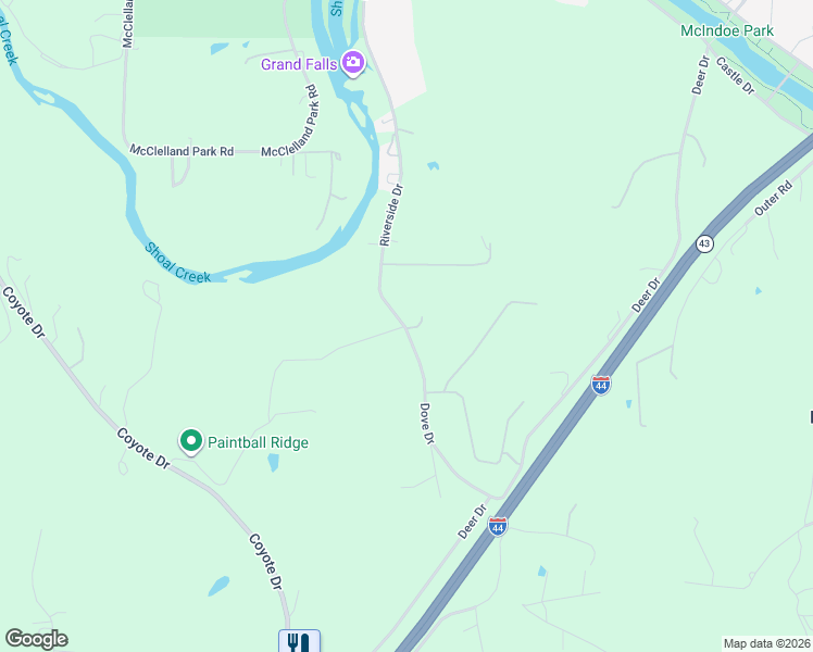 map of restaurants, bars, coffee shops, grocery stores, and more near 3025 Dove Drive in Joplin