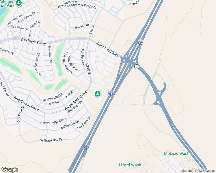 map of restaurants, bars, coffee shops, grocery stores, and more near 4863 South Mandal Drive in St. George