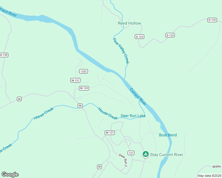 map of restaurants, bars, coffee shops, grocery stores, and more near County Road M-133 in Carter County