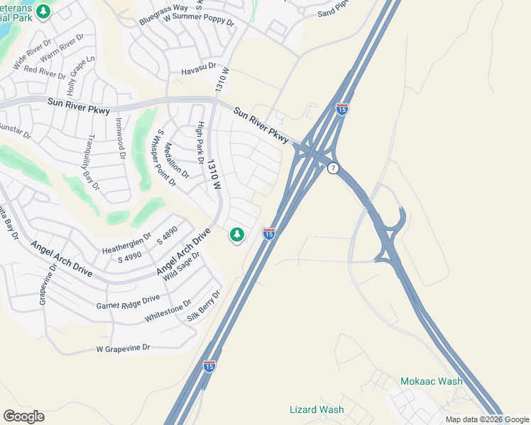 map of restaurants, bars, coffee shops, grocery stores, and more near 4847 South Mandal Drive in St. George