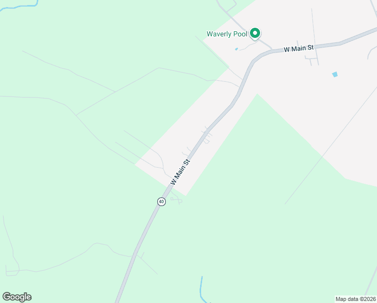 map of restaurants, bars, coffee shops, grocery stores, and more near 1109 West Main Street in Waverly