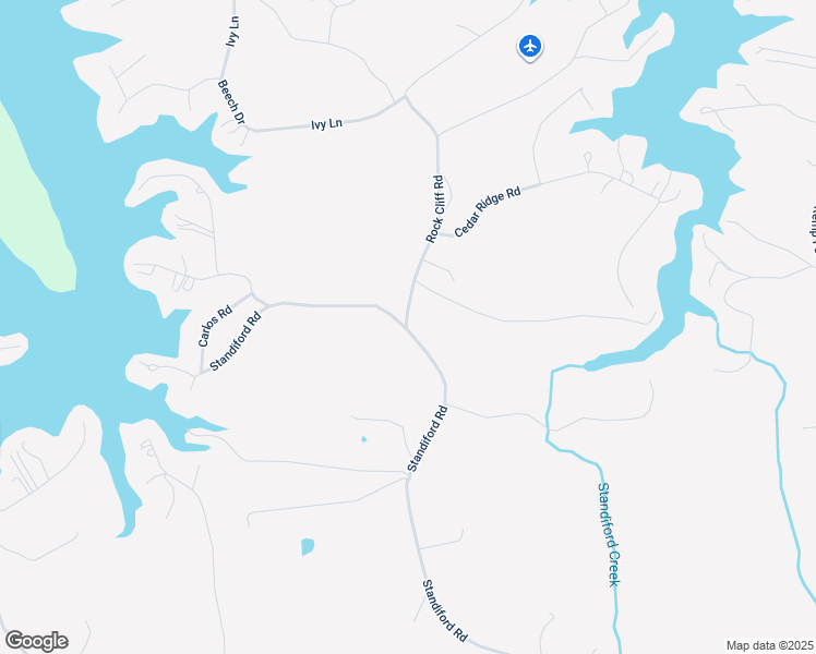 map of restaurants, bars, coffee shops, grocery stores, and more near Rock Cliff Road in Union Hall