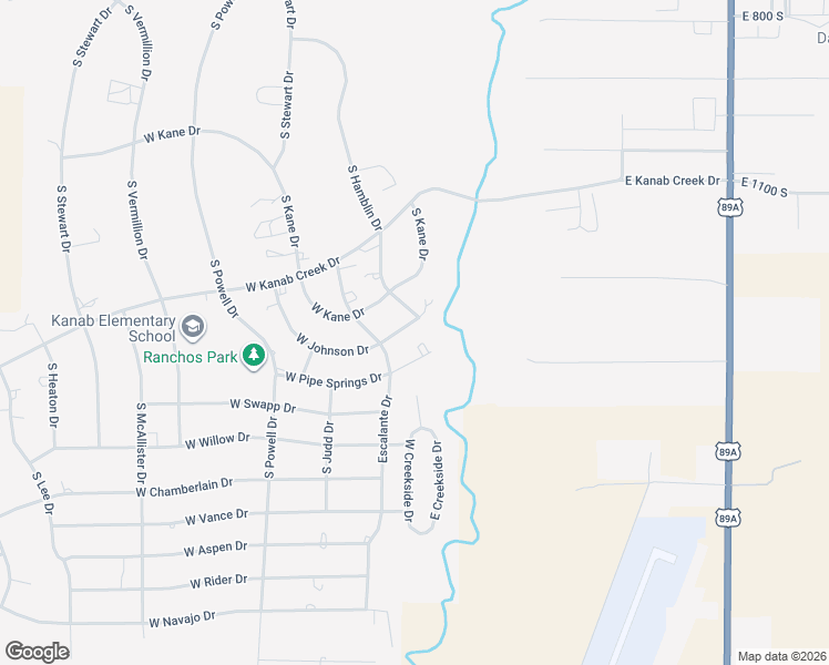 map of restaurants, bars, coffee shops, grocery stores, and more near 356 West Pipe Springs Drive in Kanab