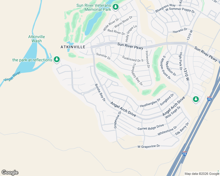map of restaurants, bars, coffee shops, grocery stores, and more near 1845 Purple Lupine Drive in St. George