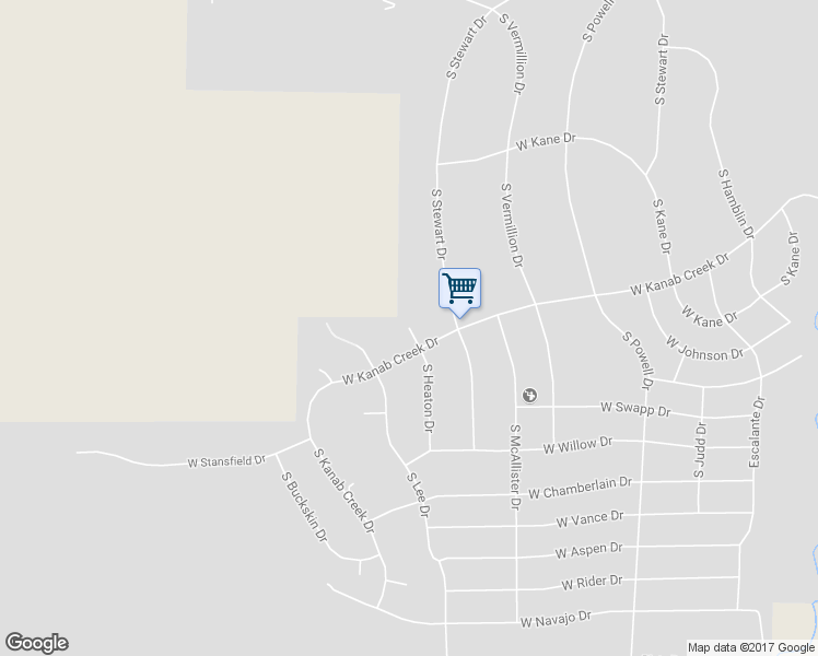 map of restaurants, bars, coffee shops, grocery stores, and more near 1099 Heaton Circle in Kanab