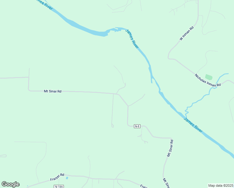 map of restaurants, bars, coffee shops, grocery stores, and more near 1760 Mount Sinai Road in Clever