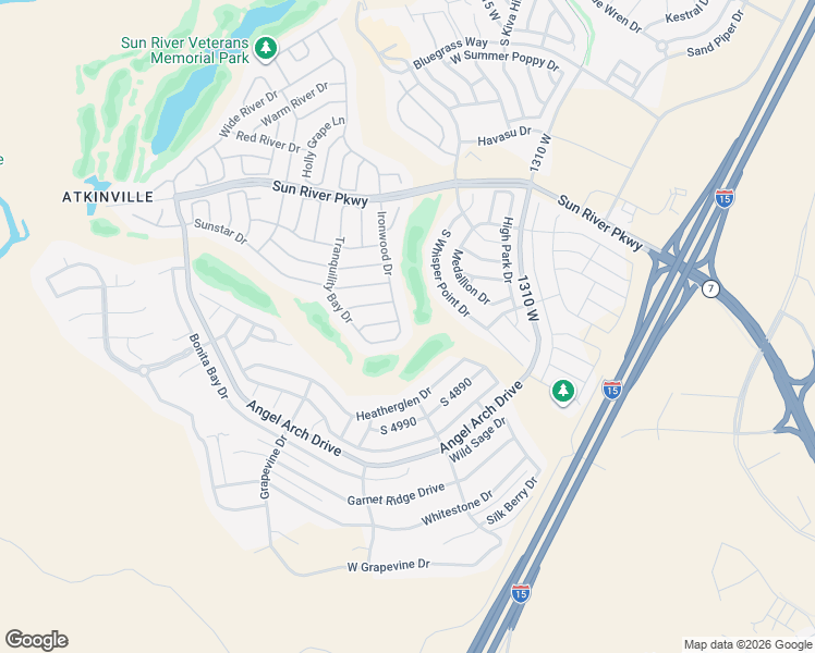 map of restaurants, bars, coffee shops, grocery stores, and more near 4815 Ironwood Drive in St. George
