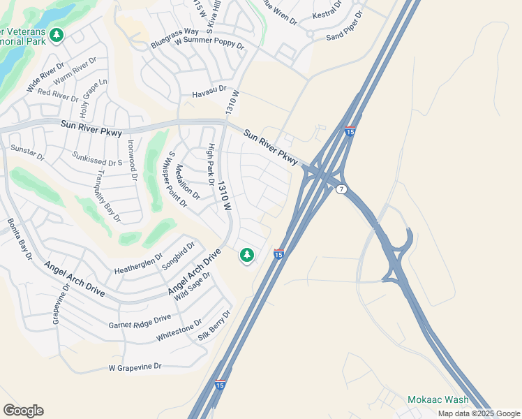 map of restaurants, bars, coffee shops, grocery stores, and more near West Hopewell Drive in St. George