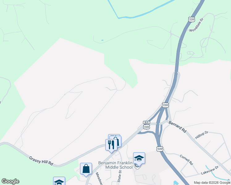 map of restaurants, bars, coffee shops, grocery stores, and more near 1-99 Summit Dr in Rocky Mt