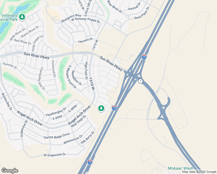 map of restaurants, bars, coffee shops, grocery stores, and more near 1189 West Floyd Drive in St. George
