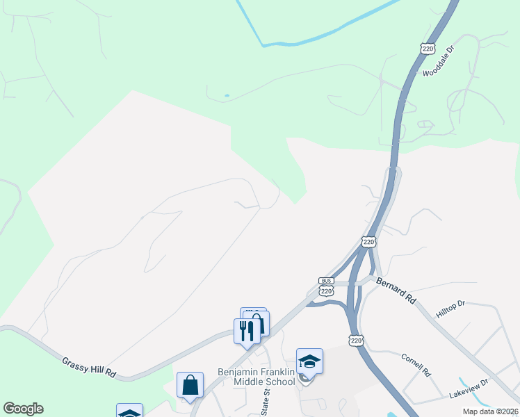 map of restaurants, bars, coffee shops, grocery stores, and more near 99 Summit Dr in Rocky Mt