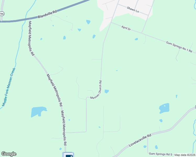 map of restaurants, bars, coffee shops, grocery stores, and more near 805 Massac Church Road in Paducah