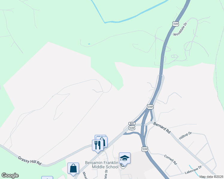 map of restaurants, bars, coffee shops, grocery stores, and more near Penny Lane in Rocky Mount