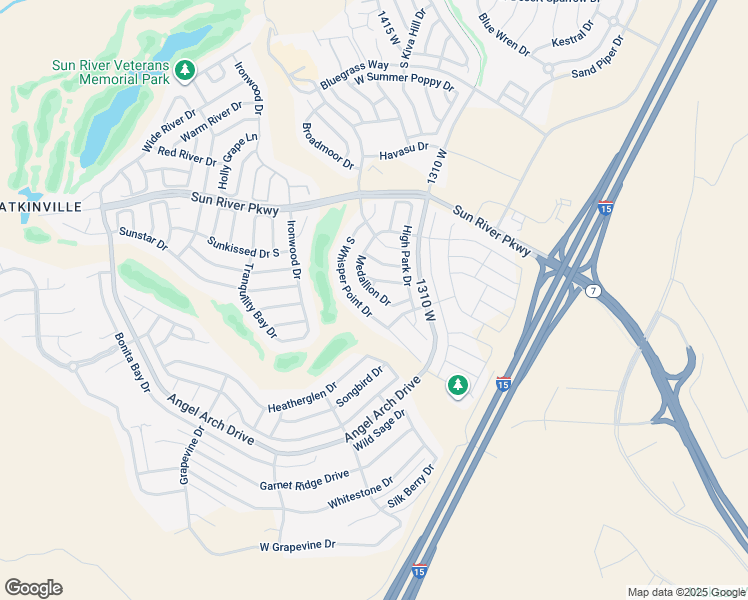 map of restaurants, bars, coffee shops, grocery stores, and more near 4760 Medallion Drive in St. George
