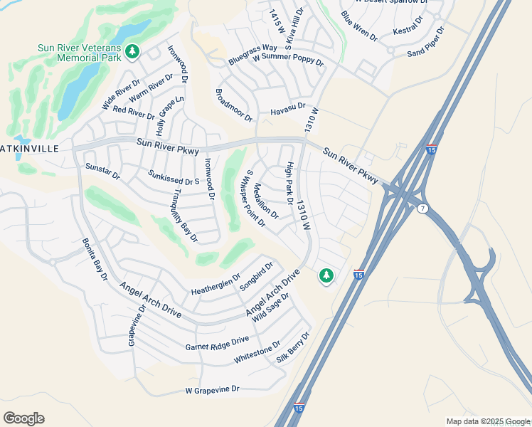 map of restaurants, bars, coffee shops, grocery stores, and more near 4760 Medallion Drive in St. George