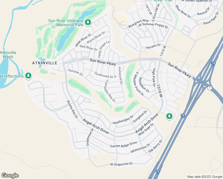 map of restaurants, bars, coffee shops, grocery stores, and more near 1643 Sunstar Drive in St. George