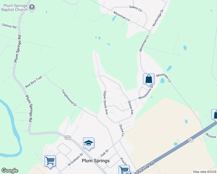 map of restaurants, bars, coffee shops, grocery stores, and more near 337 Upper Stone Avenue in Bowling Green