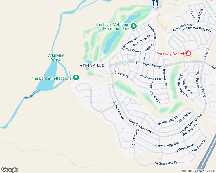 map of restaurants, bars, coffee shops, grocery stores, and more near 1983 Rain Lily Circle in St. George