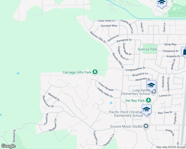 map of restaurants, bars, coffee shops, grocery stores, and more near 1701 Crest Hill Way in Gilroy