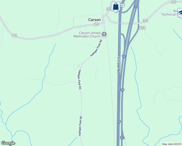 map of restaurants, bars, coffee shops, grocery stores, and more near 17625 Halligan Park Road in Carson