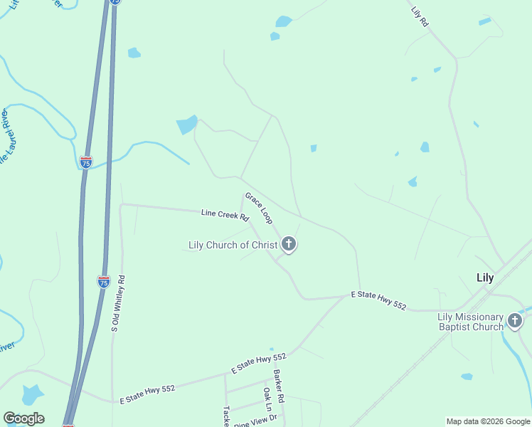 map of restaurants, bars, coffee shops, grocery stores, and more near 202 Grace Loop in Lily