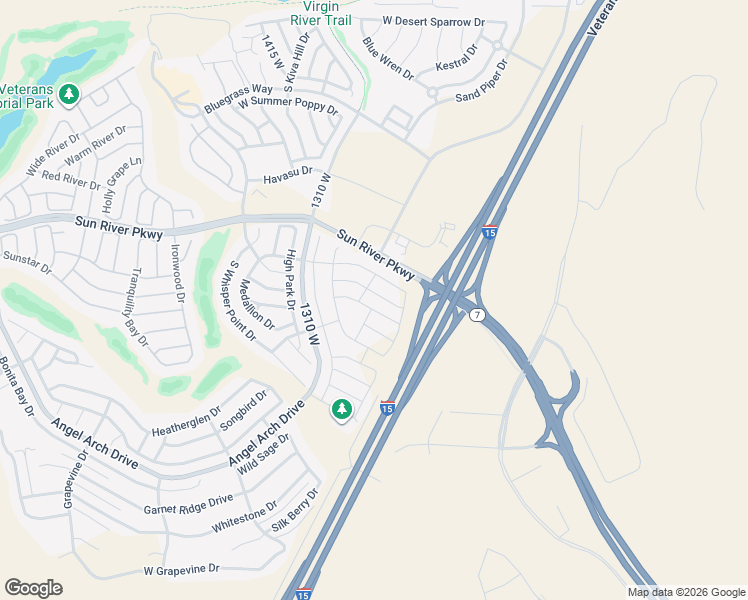 map of restaurants, bars, coffee shops, grocery stores, and more near 1179 West Graham Drive in St. George