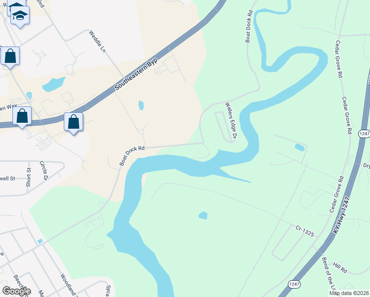 map of restaurants, bars, coffee shops, grocery stores, and more near 1100-1558 Boat Dock Road in Somerset