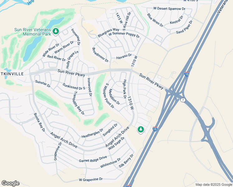 map of restaurants, bars, coffee shops, grocery stores, and more near 1395 Forest Hill Drive in St. George